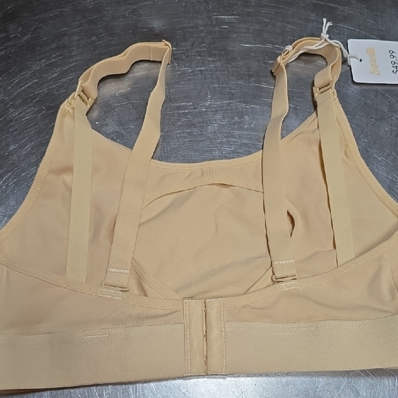 Women's Tan Handsfree Pumping, Nursing Bra. Size Small - Picture 3 of 5